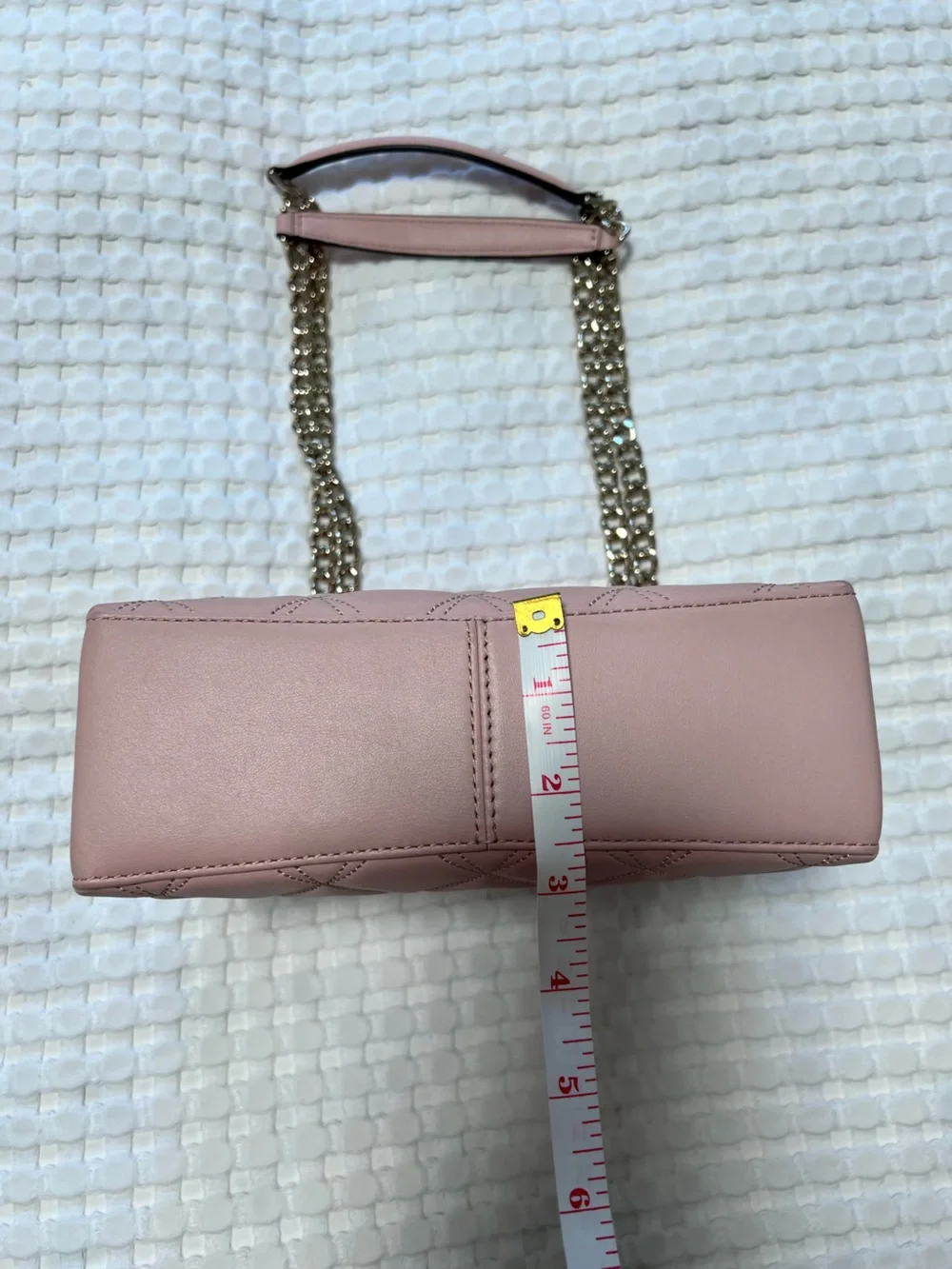 Kate Spade Small Quilted Rose Smoke Pink Natalia Shoulder Crossbody Bag